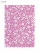 C4152 A4花紋紙-櫻花系列(紫) (25入)