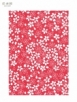 C4154 A4花紋紙-櫻花系列(紅) (25入)