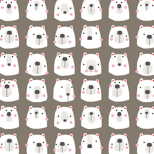 C4245 A4花紋紙-北極熊 (25入)