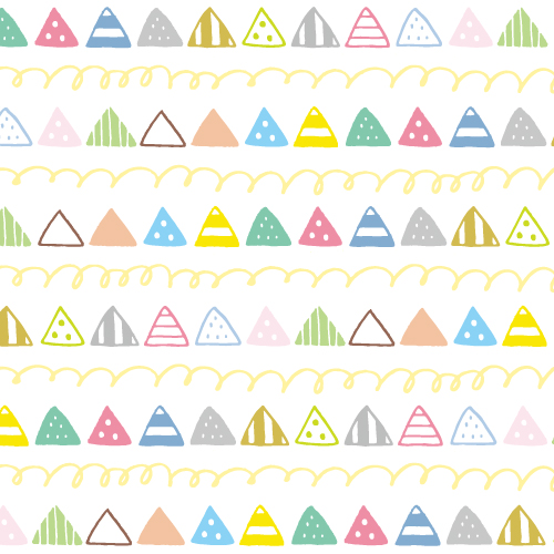 C4073 A4花紋紙-彩色三角形 (25入)