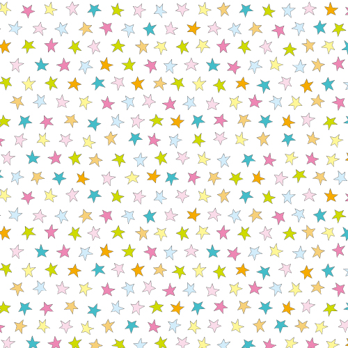 C4212 A4花紋紙-彩色手繪星 (25入)